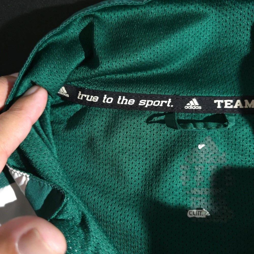 Adidas Windbreaker Jacket Mens Sz XL Team Performance Webber Football Green